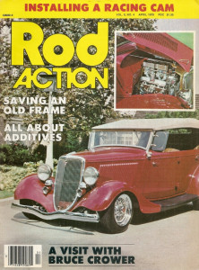 ROD ACTION 1979 APR - RACING CAM INSTALL, BRUCE CROWER, FRAME REPAIRS*